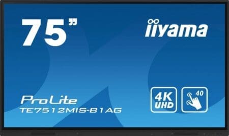 Ekran dotykowy iiyama ProLite TE7512MIS-B1AG 75" 3840x2160