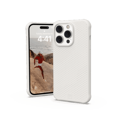 Etui do iPhone 14 Pro MagSafe UAG Dot białe 114082313535