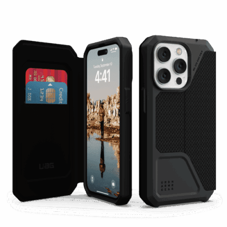 Etui z klapką do iPhone 14 Pro UAG Metropolis czarne 114046113940
