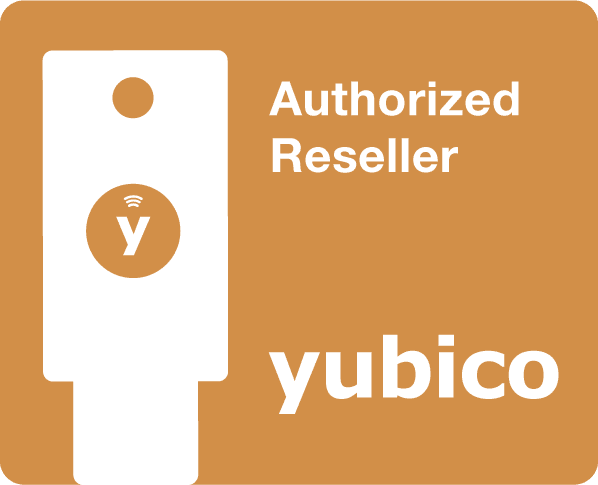 Odznaka statusu partnerskiego Yubico Authorized Reseller