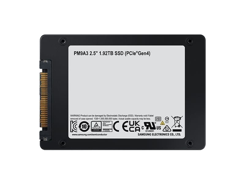 Dysk SSD Samsung PM9A3U2 1920GB NVMe 2.5" MZQL21T9HCJR-00W07