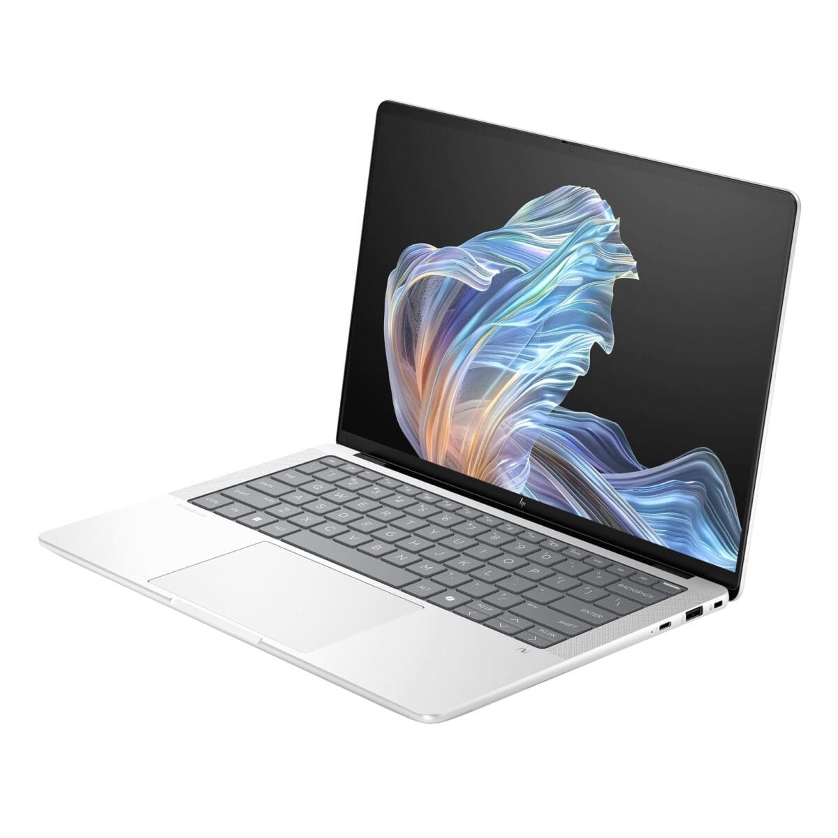 Przód laptopa HP EliteBook X G1a Ultra B9ZW9ET obróconego do lewej strony
