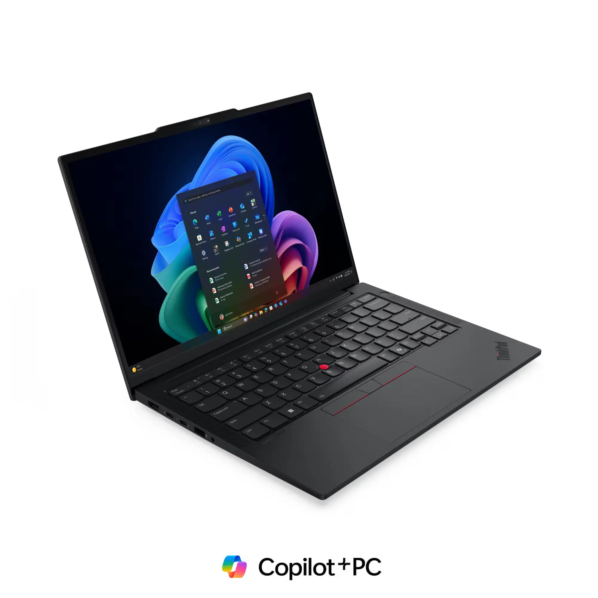 Zdjęcie ukazuje czarnego otwartego laptopa.