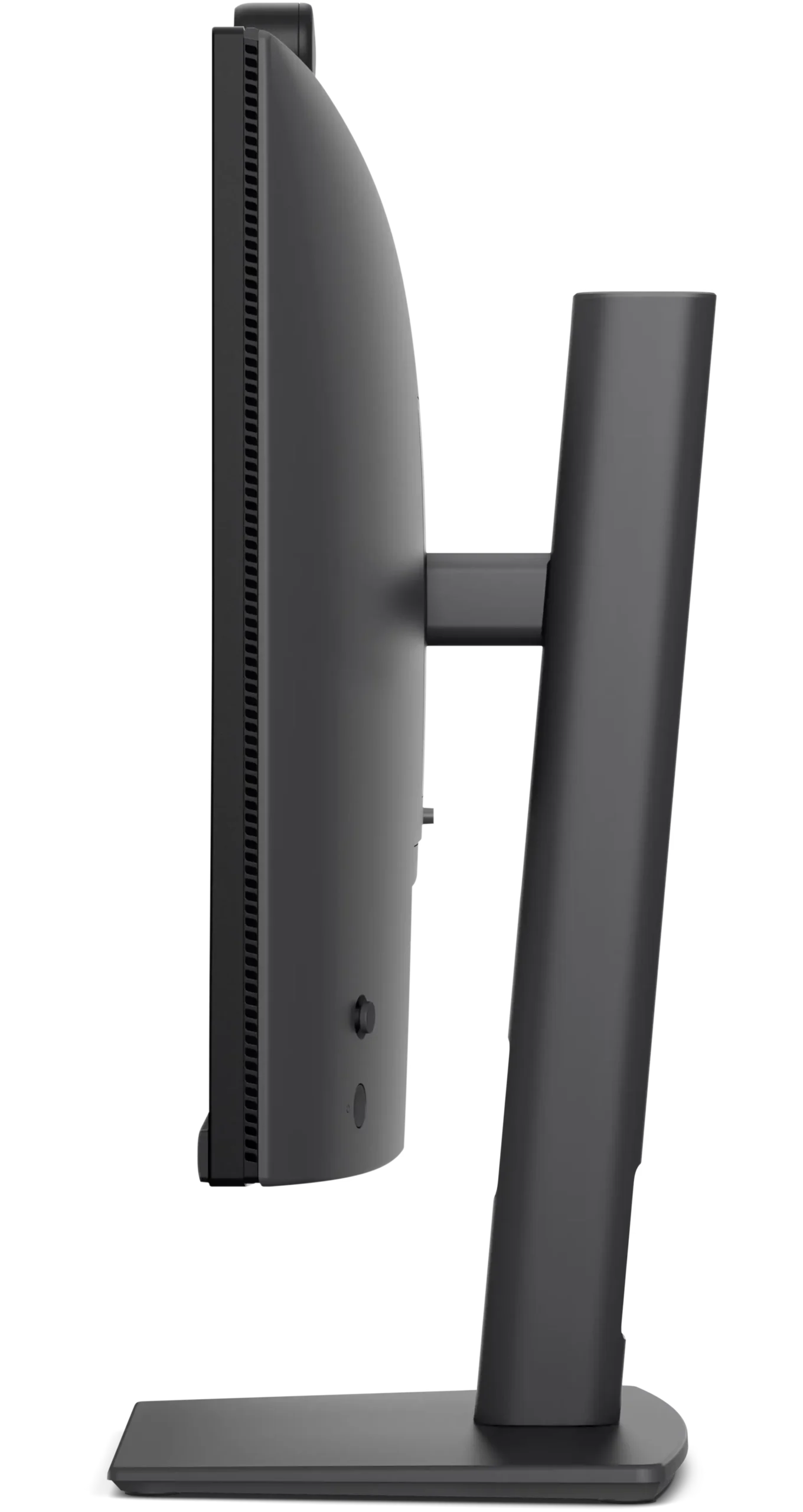 Monitor Dell Pro P 24 P2426HEV 210-BVHW z kamerą 4MP USB-C 90W IPS 120Hz 23.8 Na grafice widać lewą stronę czarnego monitora