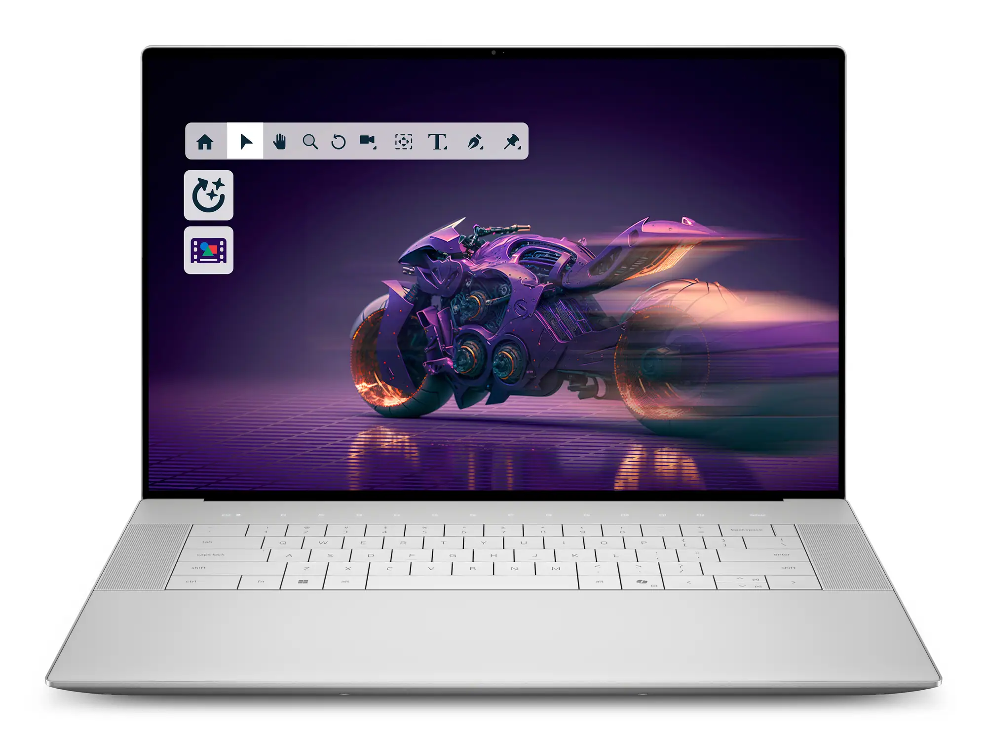 Na zdjęciu widać otwartego srebrnego laptopa